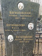 Богуславская Полина Ефимовна, Москва, Востряковское кладбище